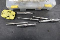 Kennametal Kentip Thru Spindle Coolant Insert Drills with Inserts in Divider Case