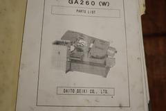 Daito GA260W Automatic Programmable Horizontal Bandsaw, 10.25" Max, 1.25" Blade, Programmable Multi Index Stock Feed