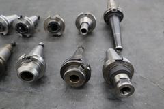 CT40 Taper Tool Holders: (3) Er2 Collet Holders, (2) Shell Mill Drivers, (5) End Mill Holders