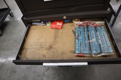 Kennedy 3-Tier Portable Tool Cabinet with Contents: Assorted Cutting Tools and More