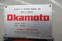 Okamoto ACC 12.24DX 3-Axis Hydraulic Surface Grinder with Incremental Down Feed, Heidenhain DRO for Cross Feed, 12"x24" Chuck, Coolant System with Paper Filtration