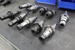 CT40 Taper Tool Holders: (9) Er20 Collet Holders, (1) Nikken SKN-16B Collet Holder