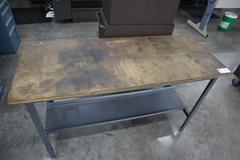 Work Bench with Lower Shelf, 60" x 24" x 34"H