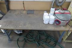 Work Bench w Metal Frame w No Contents