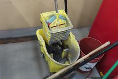 Brooms, Shovels, Rakes, Dust Pans, Mop w Bucket