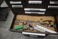 Kennedy 3-Tier Portable Tool Cabinet with Contents: Assorted Cutting Tools and More