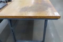 Work Bench, Wood Top, Metal Legs