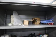 Lyon Heavy Duty steel Cabinet, 2 Doors, 4 Adjustable Shelves, Contents