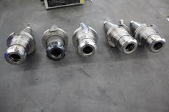CT50 Taper Tool Holders: (5) ER40 Collet Holders, Haas Retention Knobs