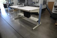 Work Bench with Formica Top, Lower Shelf, 110 Volt Power Strip - CONTENTS NOT INCLUDED
