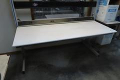 Adjustable Work Bench and Light w Power Strip