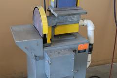 Kalamazoo Combination Belt and Disc Grinder, 12" Disk, 6" Belt w Metal Stand Work Tables