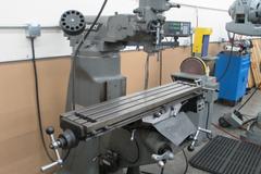 Bridgeport Series I-2HP Vertical Knee Mill, Sony Millman 2-Axis DRO, 9"x 48" Table, X-Axis Power Feed, Power Quill Feed, Chrome Ways