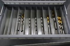 Huot Drill Index, Fractional Drills - 3 Drawer