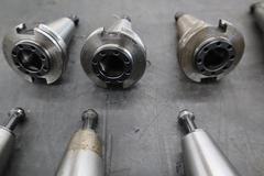 CT40 Taper Tool Holders: (3) Er2 Collet Holders, (2) Shell Mill Drivers, (5) End Mill Holders