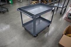 Metal Tool Cart, 2 Shelves