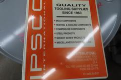 Ipsco International PCO-2 Pin Cut Off and Grinding Machine w Cabinet and Contents