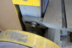 Kalamazoo Combination Belt and Disc Grinder, 12" Disk, 6" Belt w Metal Stand Work Tables