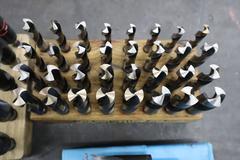 Large Drills, Straight Shank w Wood Dividers