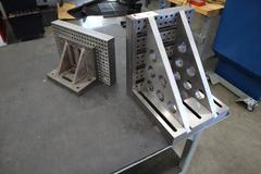 (2) Angle Plates: 12" x 15"H and 16" x 10" High, Drilled and Tapped