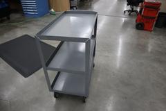 Uline Metal Tool Cart, 3 Shelves