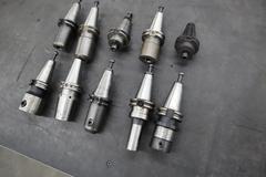 CT 40 Taper Tool Holders, Assorted Mostly End Mill Holders