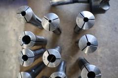 R8 Collets with Jacobs 0-1/2" Drill Chuck and Insert Cutter