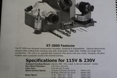 Darex XT3000 Expandable Tool Sharpener with Drawered Cabinet Base, Dust Collector