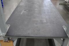 Heavy Duty Steel Mold Table with Overhead Hoist System, Harrington 3 Ton and 2Ton Electric Chain Hoists, I Beam, Trolleys