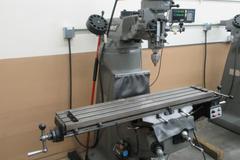 Bridgeport Series I-2HP Vertical Knee Mill, Sony Millman 2-Axis DRO, 9"x 48" Table, X-Axis Power Feed, Power Quill Feed, Chrome Ways