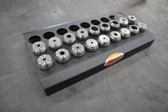ER40 Flex Collets with Huot Divider Rack