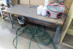Work Bench w Metal Frame w No Contents