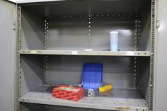 Metal Cabinet, 2 Door, 5 Adjustable Shelves - Contents