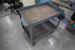 Metal Tool Cart 40" x 25" x 33", 2 Shelves
