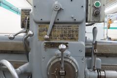 Cincinnati Bickford 4' x 9" Radial Arm Drill, Box Table, Power Elevation, Power Quill Feed, Coolant
