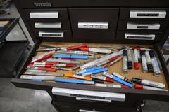 Kennedy 3-Tier Portable Tool Cabinet with Contents: Assorted Cutting Tools and More