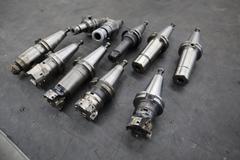CT40 Taper Tool Holders, Assorted Collet Holders and Insert Milling Cutters