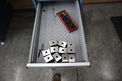 Lista Cabinet Base Work Bench, Maple Top, 9 Drawers - Contents: Assorted Milling Cutters - Some Carbide