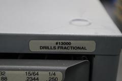 Huot Drill Index, Fractional Drills - 3 Drawer