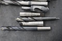 Large Straight Shank and Morse Tpaer Drills, Morse Taper Adapters