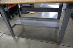 Maple Top Work Bench with Lower Shelf