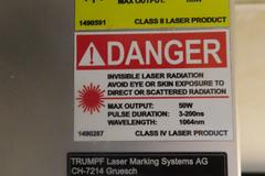 Trumpf TruMark Station 7000 Laser Marking System with TruMark 6130 Laser, TruTops Marker Software, Gridplate