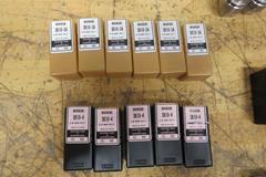 Nikken HSK32E Slim Chuck SK10 Collet Tool Holders (7 pcs), with (25) Various Size SK10 Collets, **Collets New In Packages**