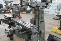 Bridgeport Series I-2HP Vertical Knee Mill, 2-Axis DRO, 9" x 48" Table, Power Table Feed