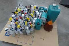 Assorted Cleaning Supplies and Spray Bottles, Spindle Lube And MORE!