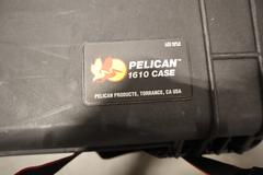 Pelican 1610 Heavy Duty Travel Case, Lockable, with Wheels and Retractable Handle 24" x 20" x 13"