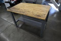 Maple Top Work Bench with Lower Shelf
