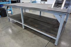 HD Steel Table w Plastic Surface - NO CONTENTS