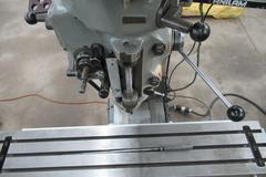 Bridgeport Series I-2HP Vertical Knee Mill, 2-Axis DRO, 9" x 48" Table, Power Table Feed