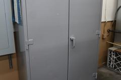 Lyon Heavy Duty steel Cabinet, 2 Doors, 4 Adjustable Shelves, Contents